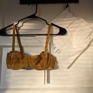 NWT Cuup - The Balconette Mesh Bra